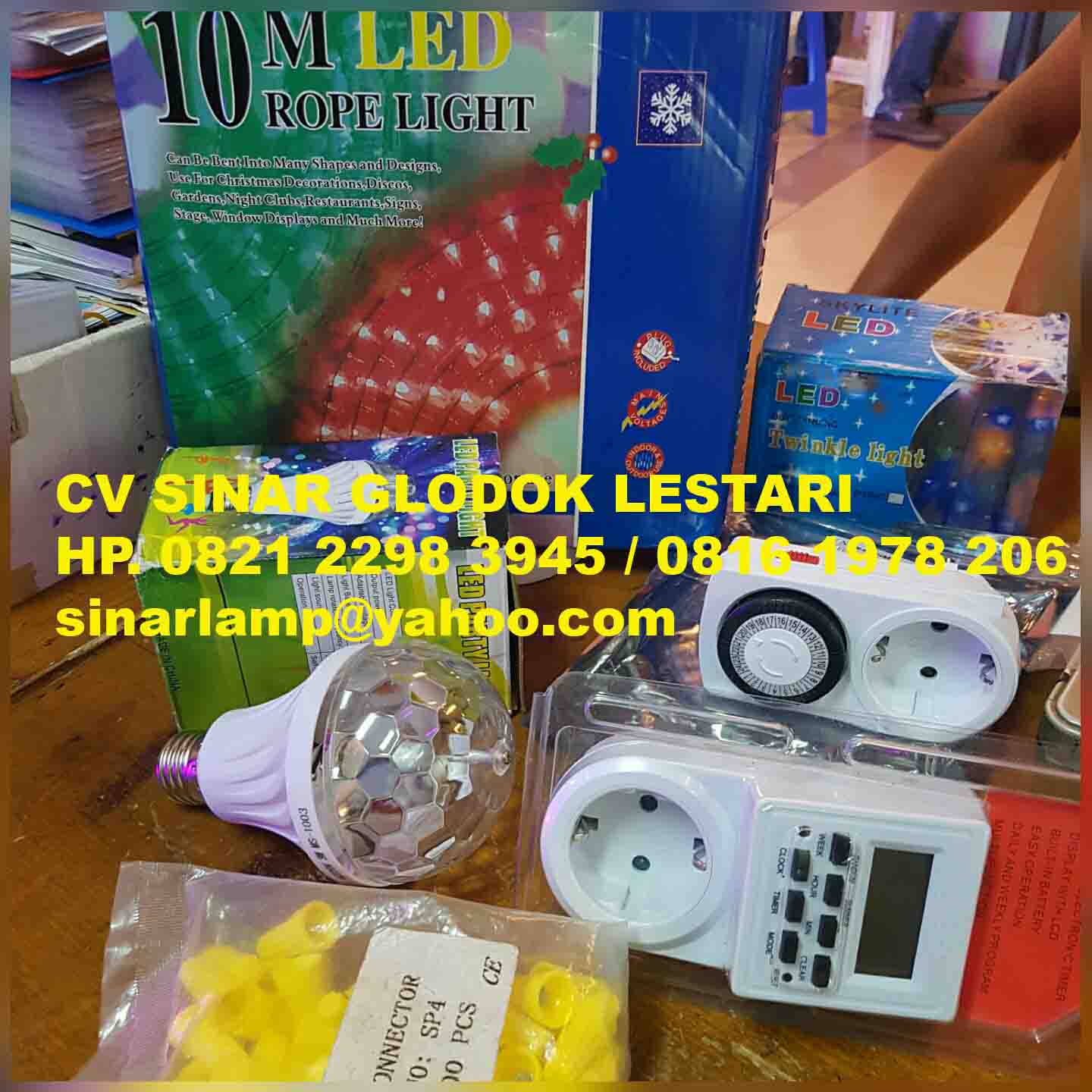 Lampu Dekorasi Led dan Timer Listrik