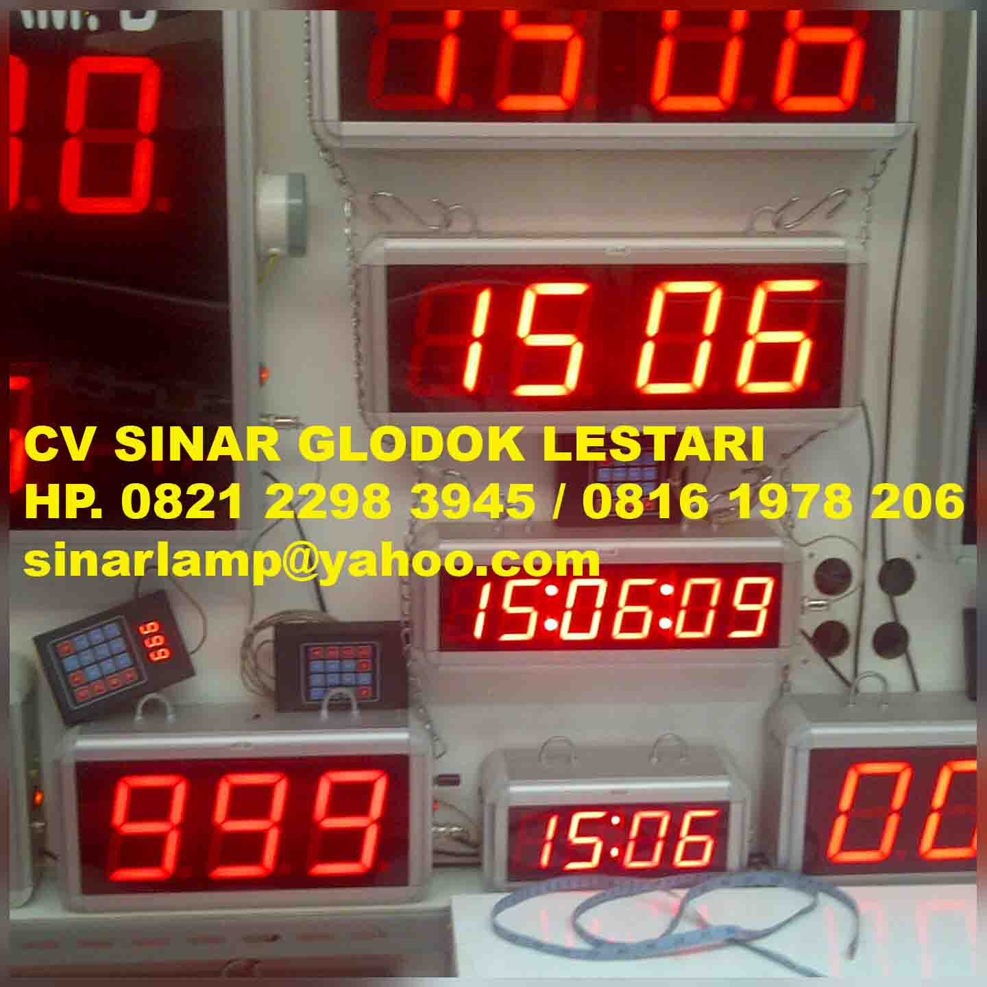 Lampu Display Digital Jam Timer Countdown dan Stopwacth