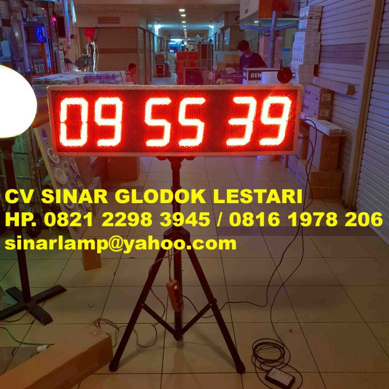 Lampu Digital Countdown Timer atau Stopwatch atau Digital Clock