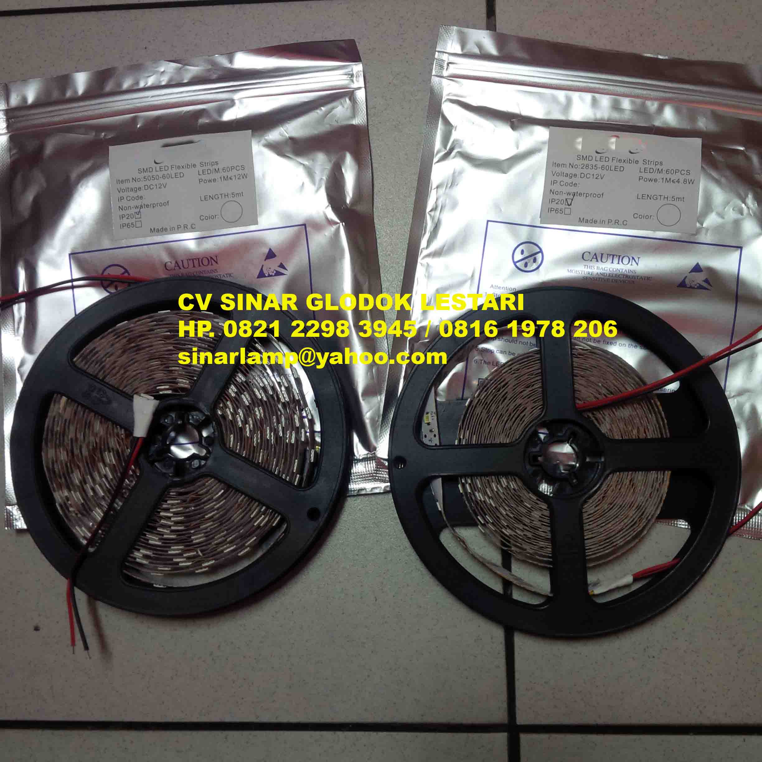 Led Kutub Aneka Lampu Advertising dan Back Light : Lampu LED Strip 2 Kutub Kabel ...