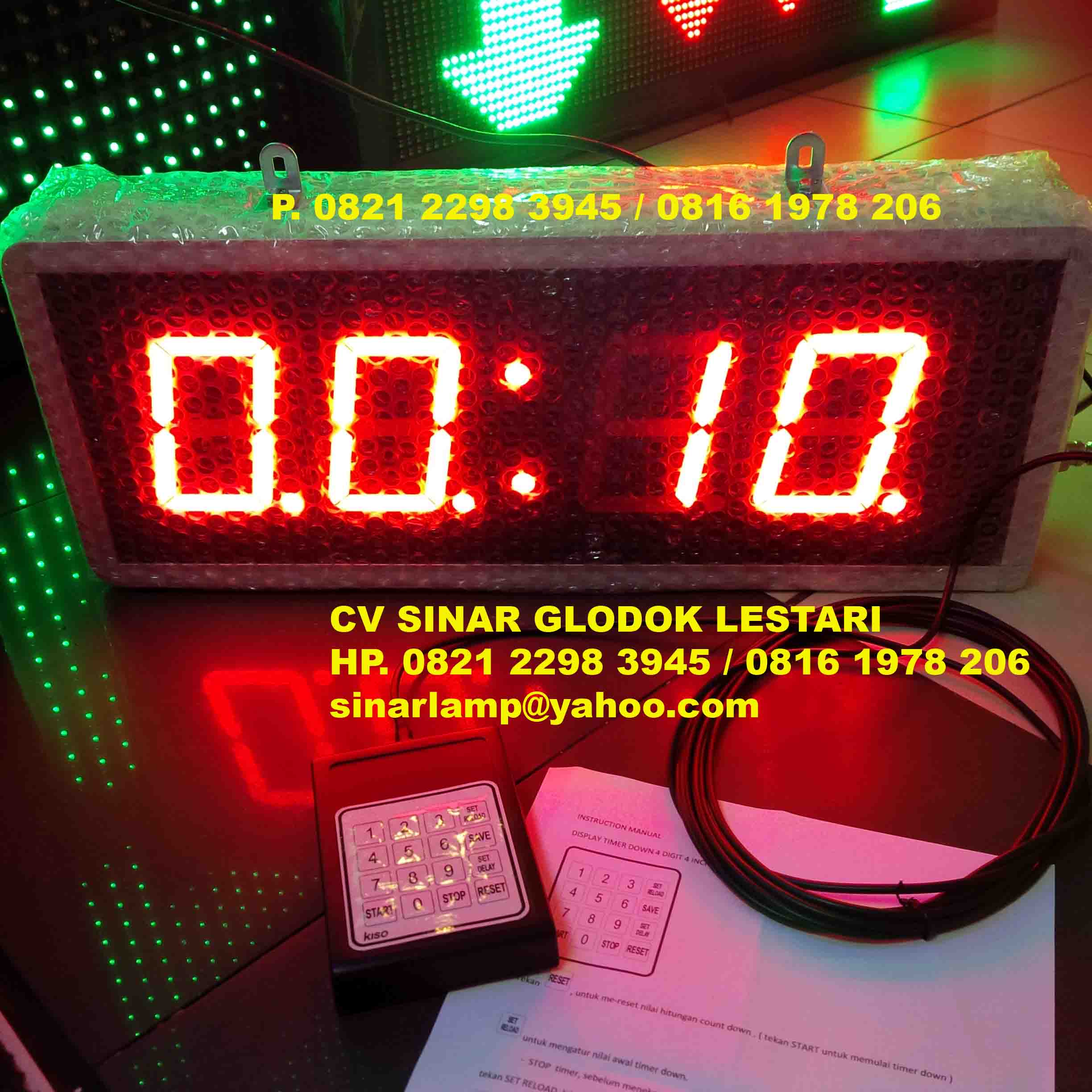Lampu Timer Down Interval Waktu Tunggu