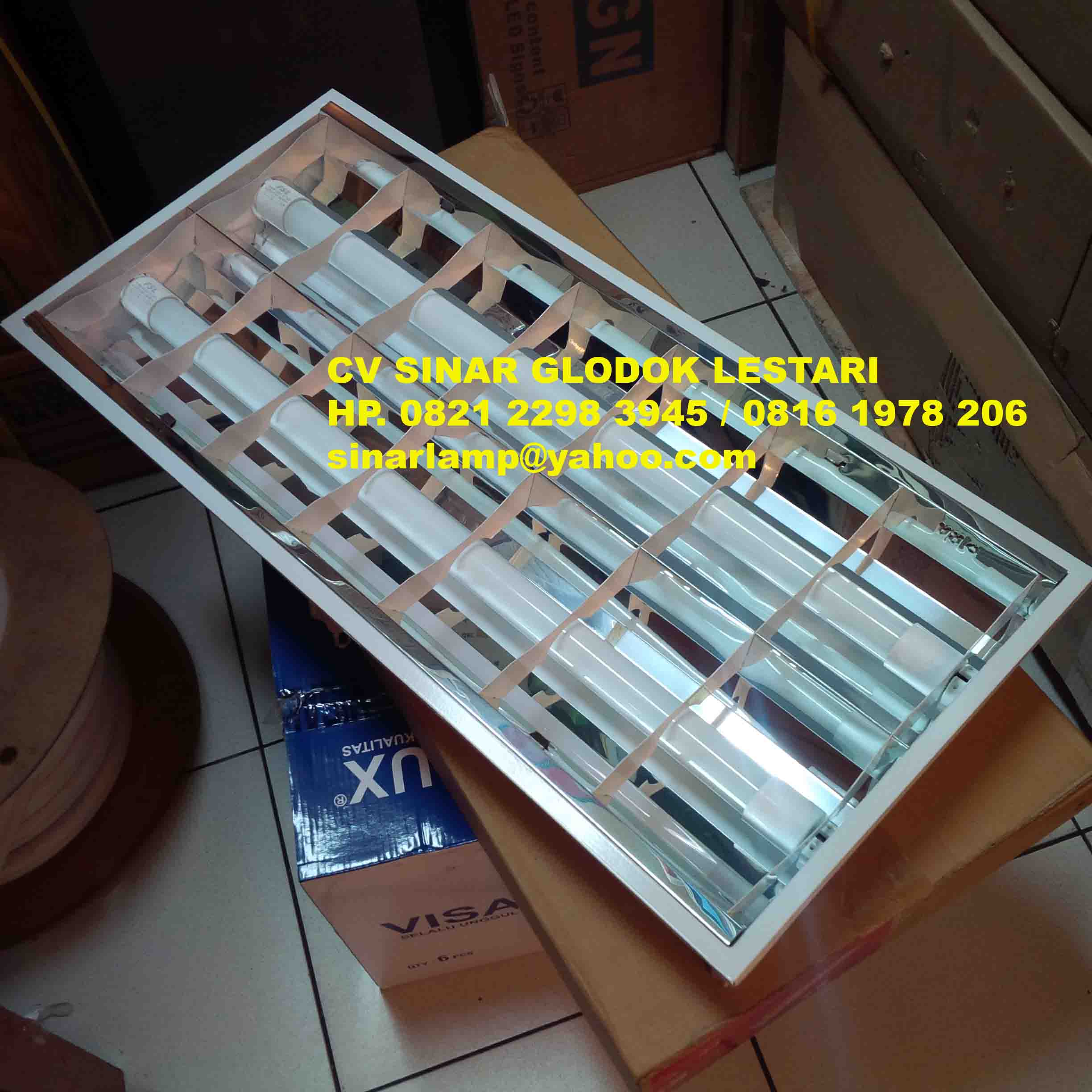 Kap Lampu RMI Mirror 2 x 18W Raul