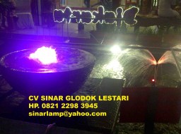 Lampu Sorot Underwater LED 3W Warna Warni