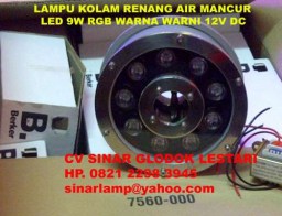Lampu Kolam Renang Air Mancur Underwater LED RGB 9W